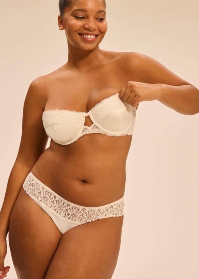 Soutien-gorge bandeau  armatures Simone Prle